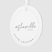 Asheville North Carolina Travel USA Simple Ornament (voorkant)