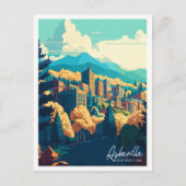 Asheville North Carolina vintage reizen Briefkaart (Voorkant)