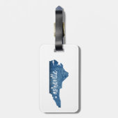 Asheville North Carolina Wood Grain Bagagelabel (Achterkant verticaal)
