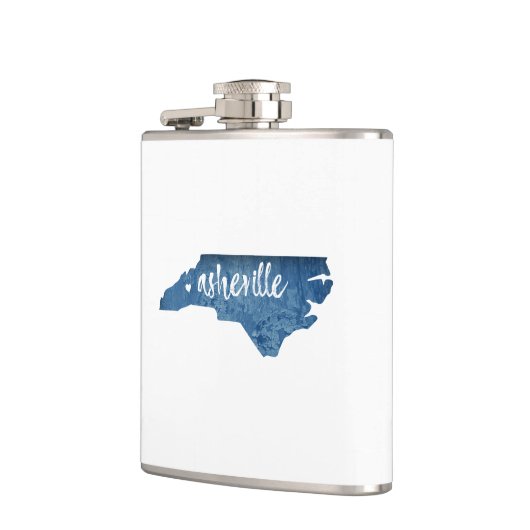 Asheville North Carolina Wood Grain Heupfles (Links)