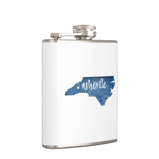 Asheville North Carolina Wood Grain Heupfles (Rechts)