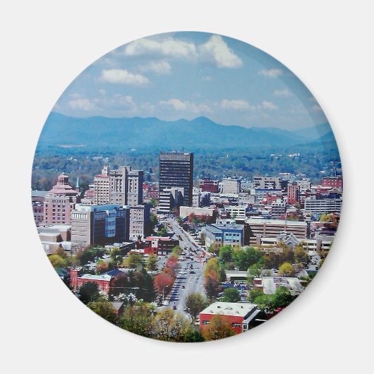 Asheville Tshirts Magneet (Voorkant)