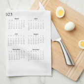 Asheville Ukulele Society 2023 Agenda Theedoek (Quarter Fold)