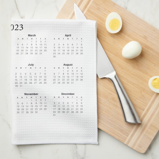 Asheville Ukulele Society 2023 Agenda Theedoek (Quarter Fold)