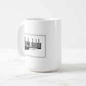 Asheville Ukulele Society Logo Koffiemok (Voorkant links)