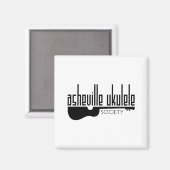 Asheville Ukulele Society Magneet (Voorkant / Achterkant)