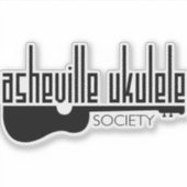 Asheville Ukulele Society Sticker (Voorkant)