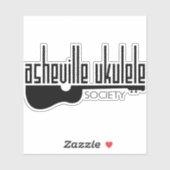 Asheville Ukulele Society Sticker (Vel)