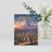Asheville USA Briefkaart (Staand voorkant)