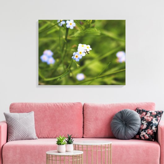 Asheville Wildflower Canvas Afdruk (Insitu (Woonkamer))
