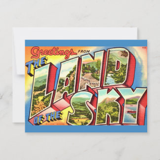 Asheville's Land van de Hemel Ansichtkaart Briefkaart