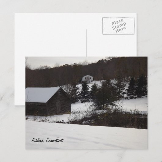 Ashford, Briefkaart Connecticut (Voorkant / Achterkant)