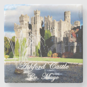 Ashford Castle, Cong, Mayo, Ierland, Iers Onderzet Stenen Onderzetter