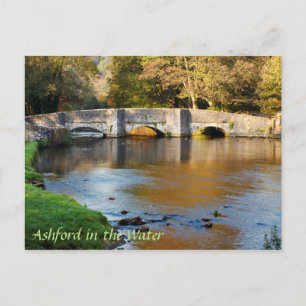 Ashford in the Water Derbyshire souvenir foto Briefkaart