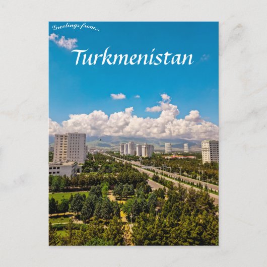 Ashgabat Turkmenistan Briefkaart (Voorkant)