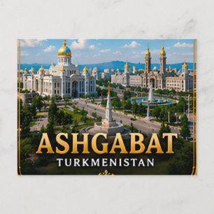 Ashgabat Turkmenistan Centraal-Azië Reis 📍 Briefkaart