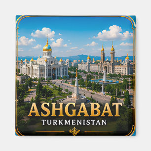 Ashgabat Turkmenistan Centraal-Azië Reis 📍 Magneet