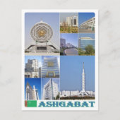 Ashgabat - Turkmenistan - Mozaïek - Briefkaart (Voorkant)