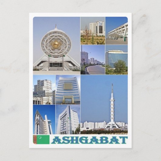 Ashgabat - Turkmenistan - Mozaïek - Briefkaart (Voorkant)