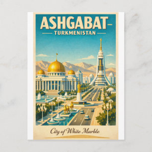 Ashgabat, Turkmenistan reizen in 2026 Briefkaart