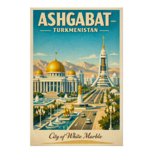 Ashgabat, Turkmenistan reizen in 2026 Perfect Poster