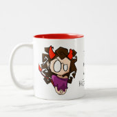 Äshi "Du bist nicht du"" Tweekleurige Koffiemok (Links)