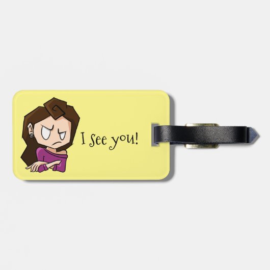 Äshi "I see you" Bagagelabel (Achterkant horizontaal)