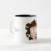 Äshi "Koffein Junkie" Tweekleurige Koffiemok (Voorkant links)