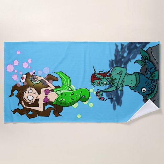 Äshi "Meerjungäsh" Strandlaken (Voorkant)