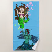 Äshi "Meerjungäsh" Strandlaken (Voorkant)