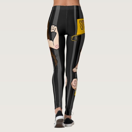 Äshi "Wir machen Sport" Leggings (Achterkant)