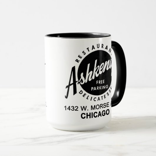 Ashkenaz Delicatessen Restaurant, Chicago Mok (Voorkant rechts)