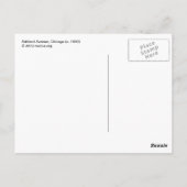 Ashland Avenue, Chicago, c. 1880) Briefkaart (Achterkant)