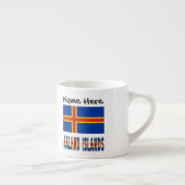 Ashland-eilanden Ålander Vlag Persoonlijk Espresso Kop (Rechts)