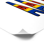 Ashland-eilanden Ålander Vlag Persoonlijk Perfect Poster (Hoek)