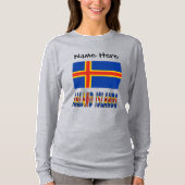 Ashland Islands Ålander vlag gepersonaliseerd T-shirt (Voorkant)