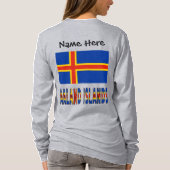 Ashland Islands Ålander vlag gepersonaliseerd T-shirt (Achterkant)
