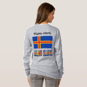 Ashland Islands Ålander vlag gepersonaliseerd T-shirt (Achterkant volledig)