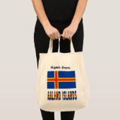 Ashland Islands Ålander vlag gepersonaliseerd Tote Bag (Voorkant (product))