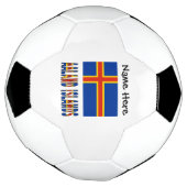 Ashland Islands Ålander vlag gepersonaliseerd Voetbal (Gedraaid)