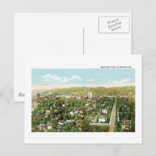 Ashland, KY Briefkaart (Voorkant / Achterkant)
