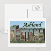 Ashland, Montana - Grote letterscènes Briefkaart (Voorkant / Achterkant)