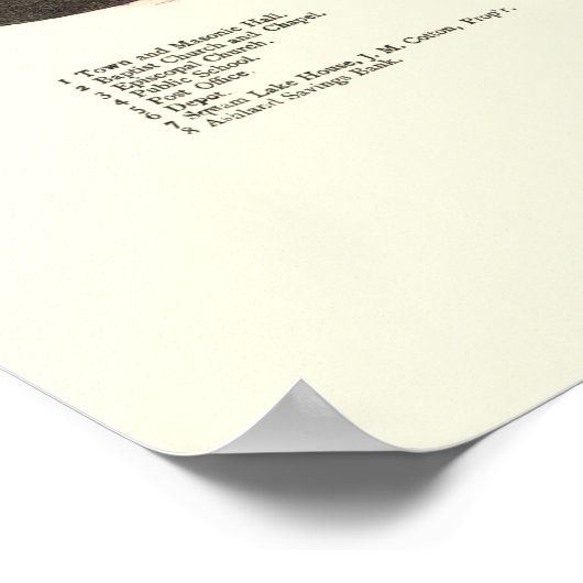 Ashland, NH Panoramic Map - 1886 Poster (Hoek)