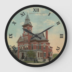 Ashland Ohio Briefkaart Clock of Jail Grote Klok