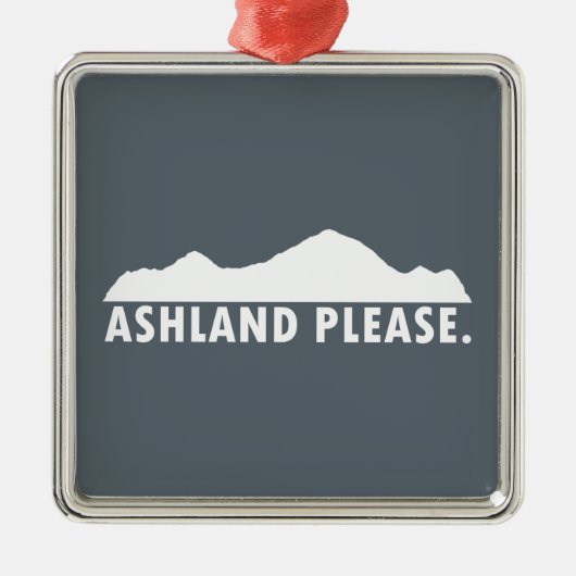 Ashland Oregon alsjeblieft Metalen Ornament (Voorkant)
