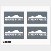 Ashland Oregon alsjeblieft Rechthoekige Sticker (Vel)
