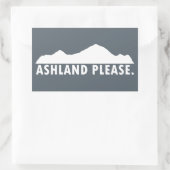 Ashland Oregon alsjeblieft Rechthoekige Sticker (Tas)