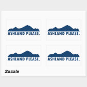 Ashland Oregon alsjeblieft Rechthoekige Sticker (Vel)