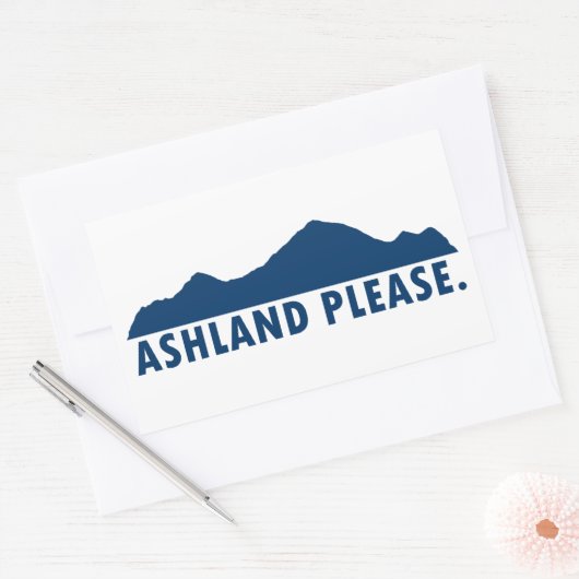 Ashland Oregon alsjeblieft Rechthoekige Sticker (Envelop)
