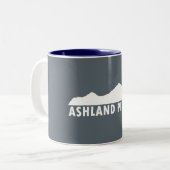 Ashland Oregon alsjeblieft Tweekleurige Koffiemok (Voorkant links)